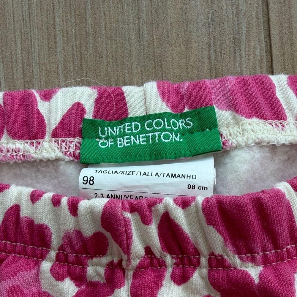 United Colors Of‎ Benetton Pink Patterned Kids Leggings - Picture 2 of 6
